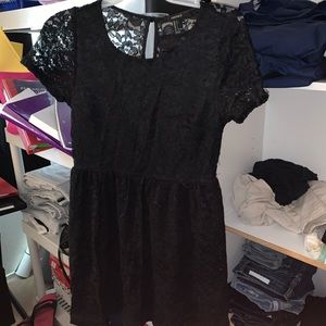 Black lace dress